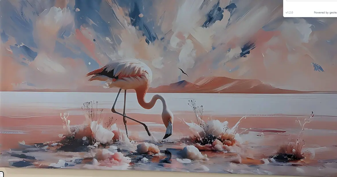 Cuadro del flamenco que inspira los colores y la identidad de Barco de Sal